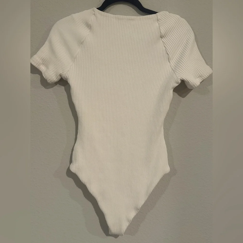 Mara Hoffman Marlowe Bodysuit in Cream size 4 - Picture 6 of 6